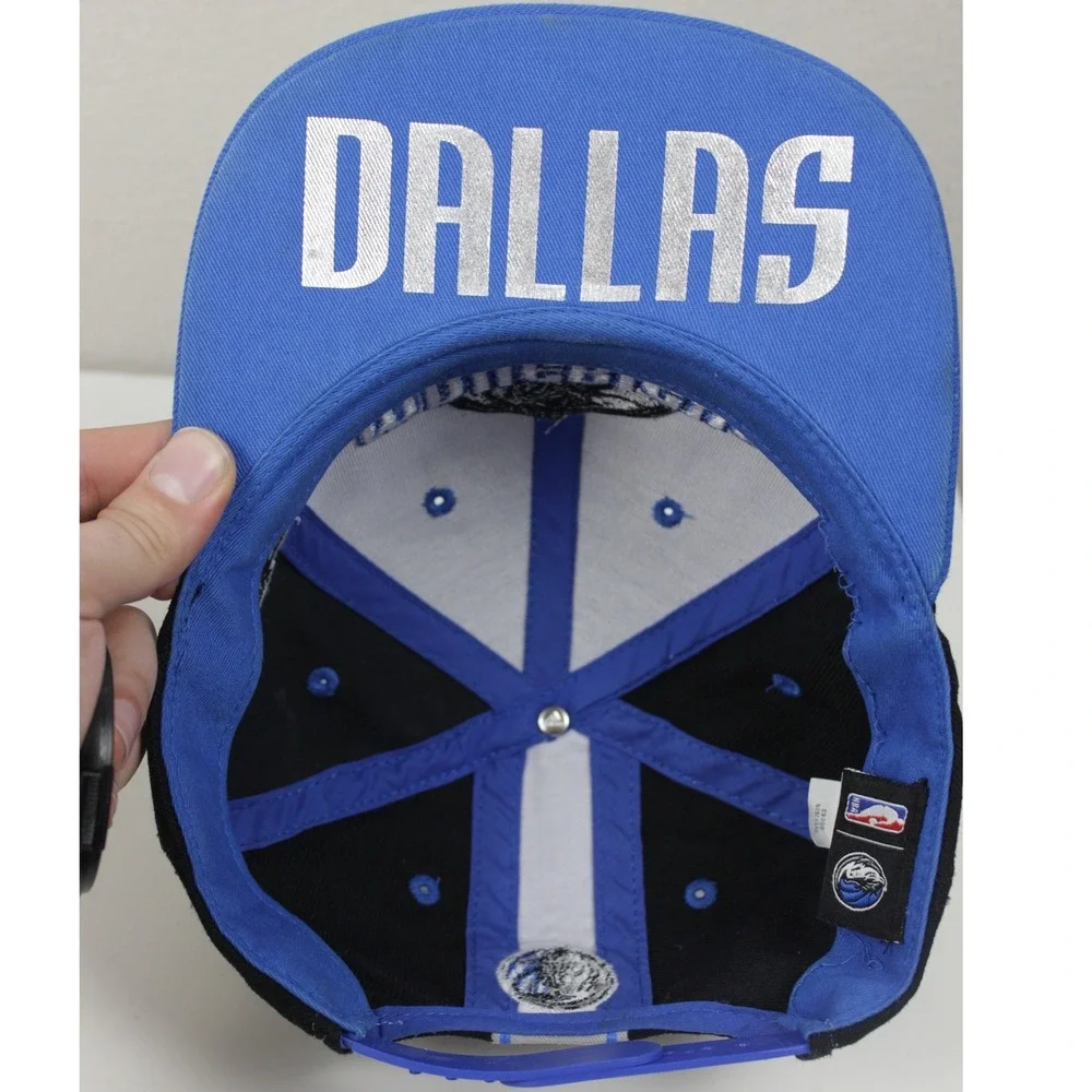 Adidas Dallas Mavericks Youth Snapback Hat Black Blue NBA Basketball Cap